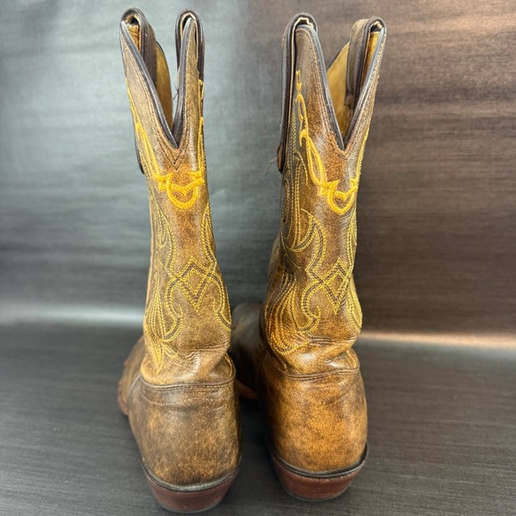 Tony Lama Vaquero Womens size 9 Brown Leather Western Cowboy Boots VF 6004 - Picture 5 of 10